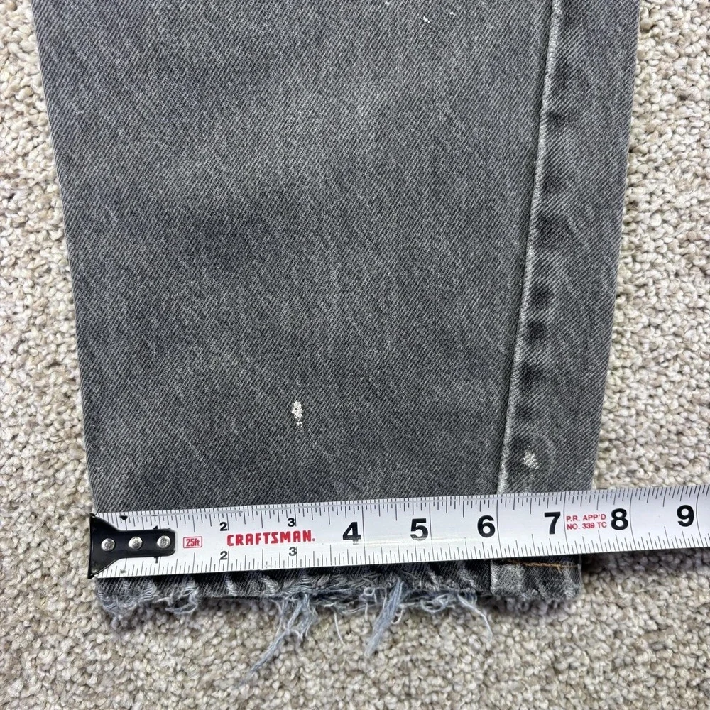 Marithe Francois Girbaud Jeans Mens 32x32 Gray Charcoal Wash Straight Distressed